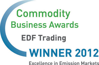 EDF Trading, Commodity Business Awards 2012, Winner