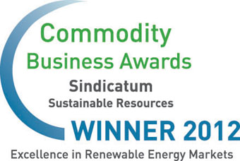 Sindicatum Sustainable Resources, Commodity Business Awards 2012, Winner